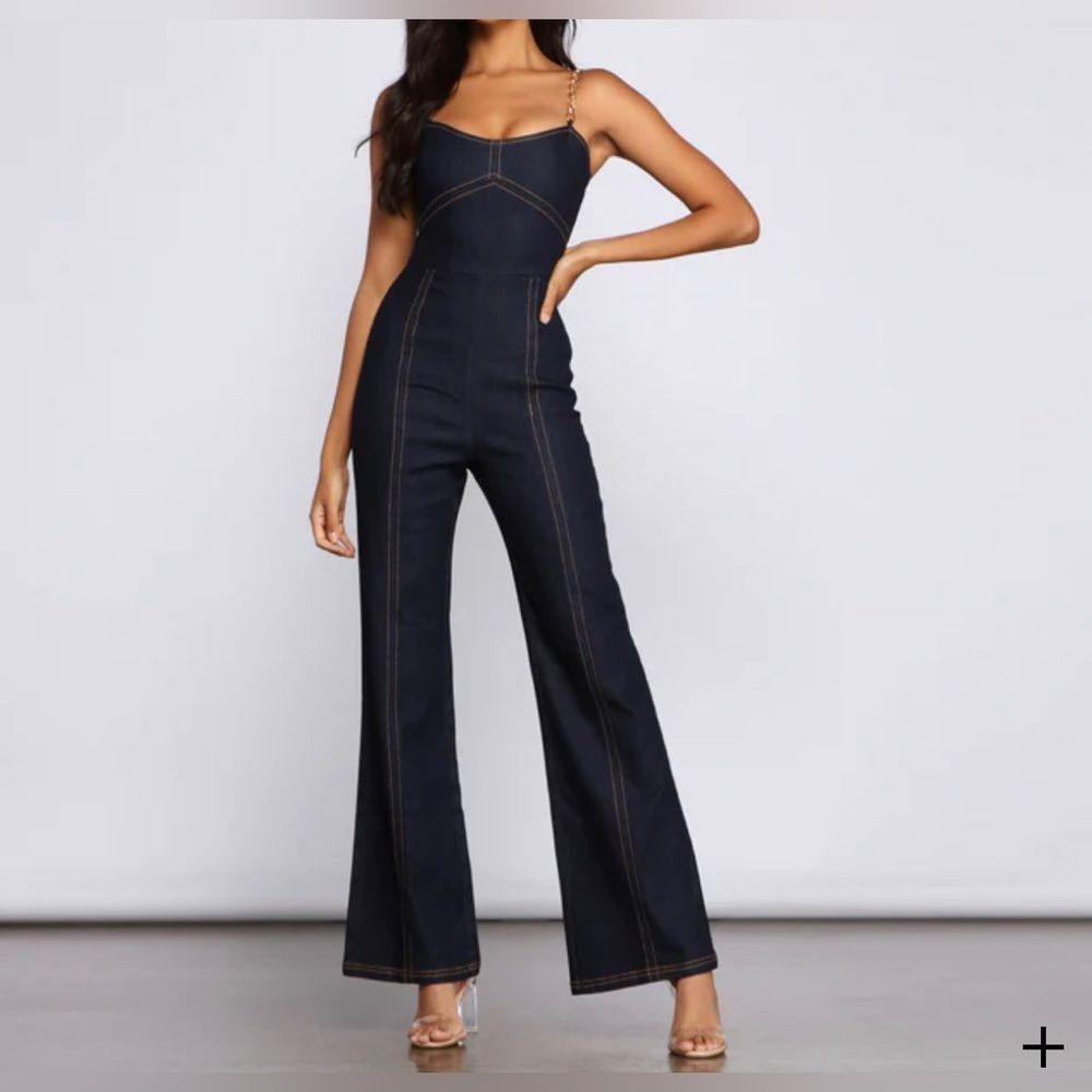 Retro Style Moment Denim Jumpsuit💙brand new with tag 💙